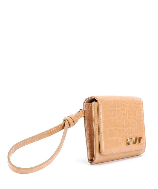 Carteira Pequena Santa Lolla Nude Brilho