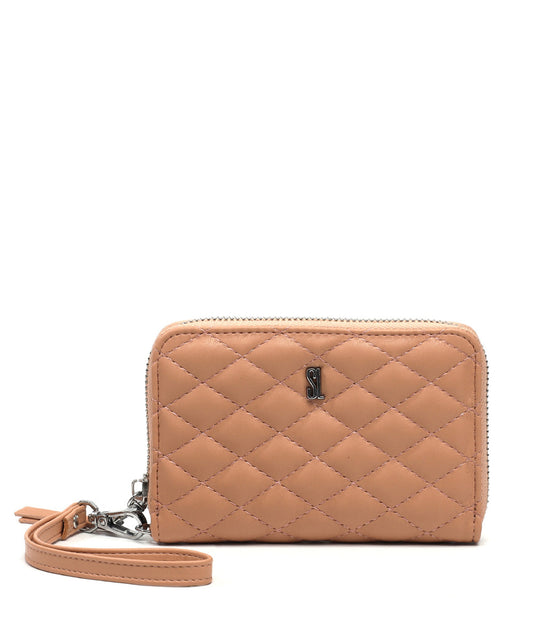 Carteira Pequena Santa Lolla Nude Rosado Matelassê