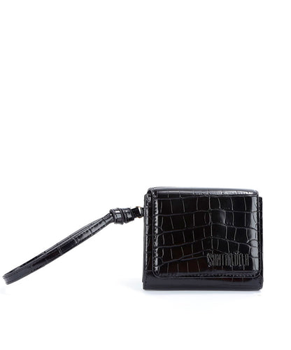 Carteira Pequena Santa Lolla Preta Brilho