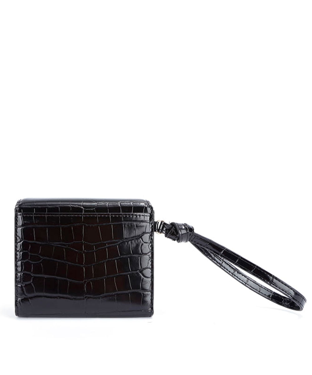 Carteira Pequena Santa Lolla Preta Brilho