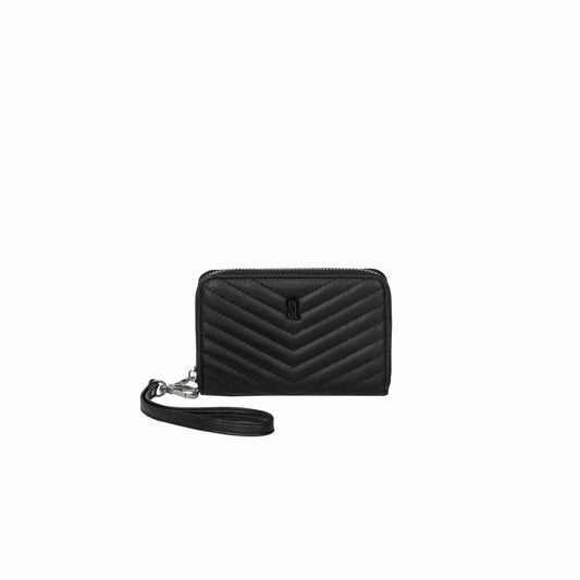 Carteira Pequena Santa Lolla Preta Matelassê