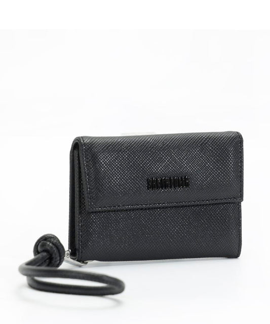 Carteira Pequena Santa Lolla Preta Risco