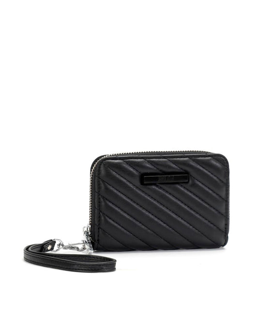 Carteira Pequena Santa Lolla Preta Soft Matelassê