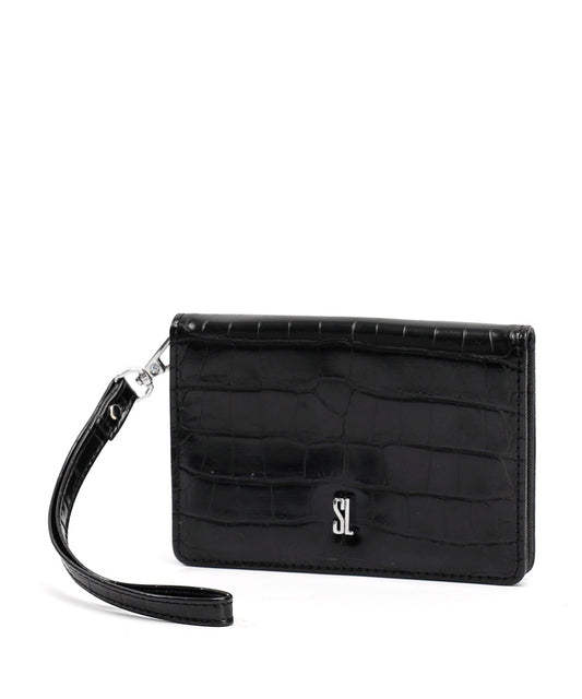 Carteira Pequena Santa Lolla Preta Textura