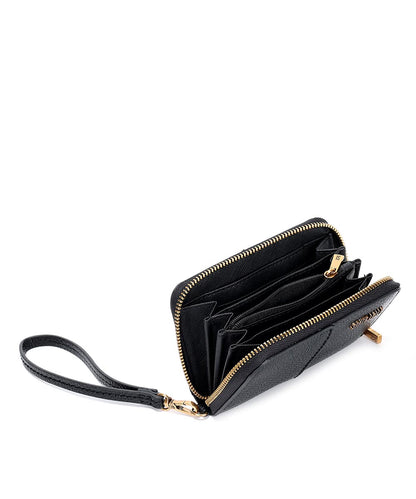 Carteira Pequena Santa Lolla Preto Alça Mão