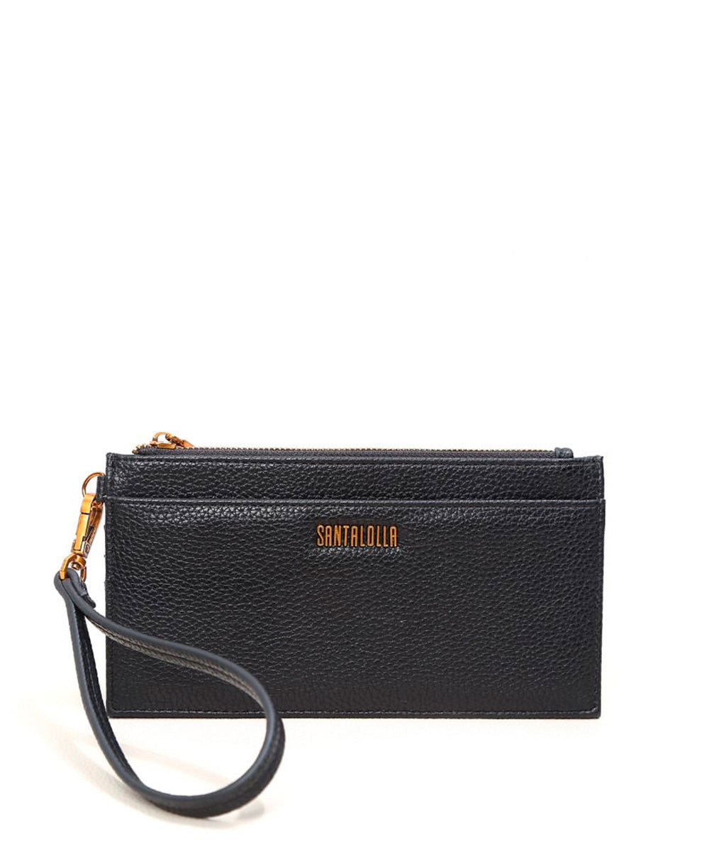 Carteira Pequena Santa Lolla Preto Alça Mão