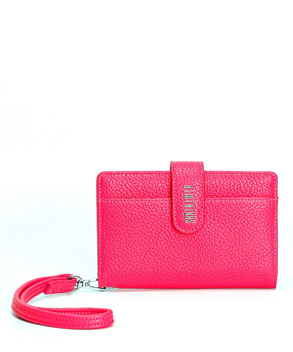 Carteira Pequena Santa Lolla Rosa Alça Mão