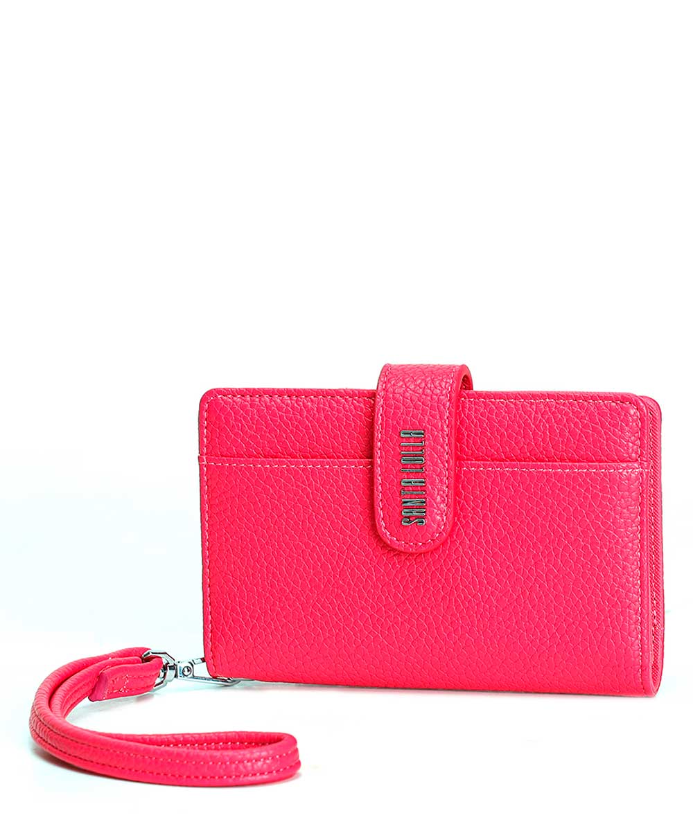 Carteira Pequena Santa Lolla Rosa Alça Mão