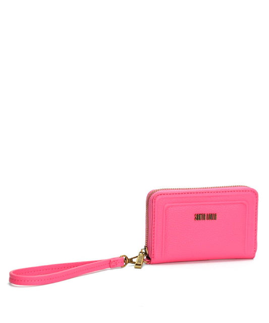 Carteira Pequena Santa Lolla Rosa Alça Mão