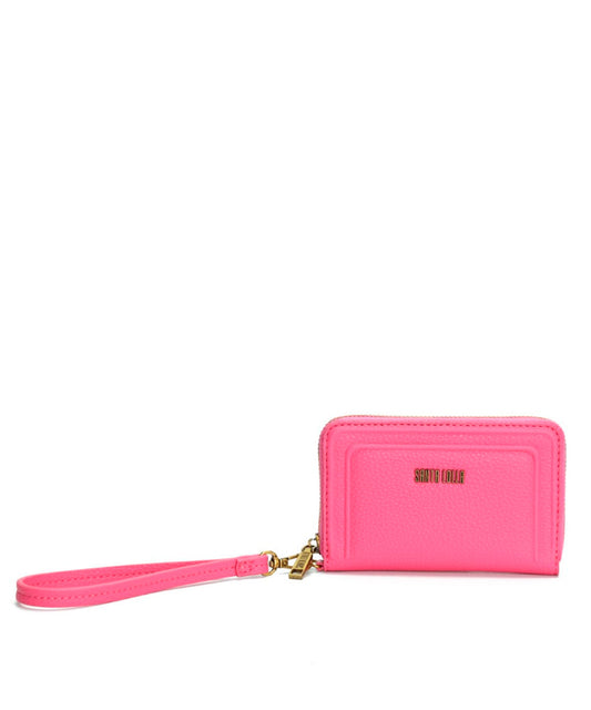 Carteira Pequena Santa Lolla Rosa Alça Mão