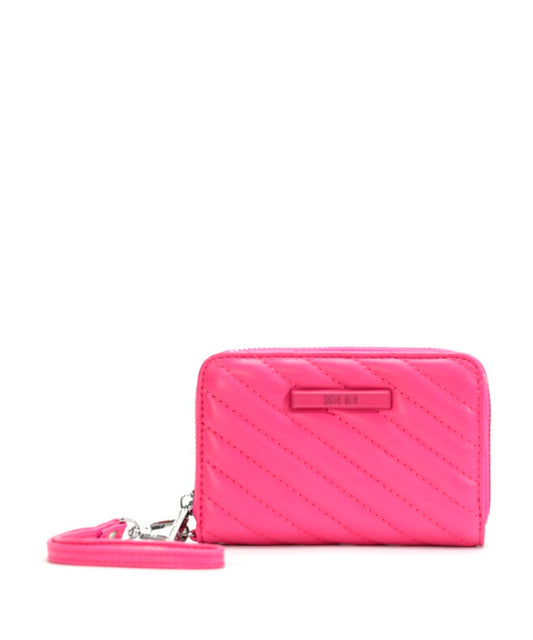 Carteira Pequena Santa Lolla Rosa Hibisco Soft Matelassê