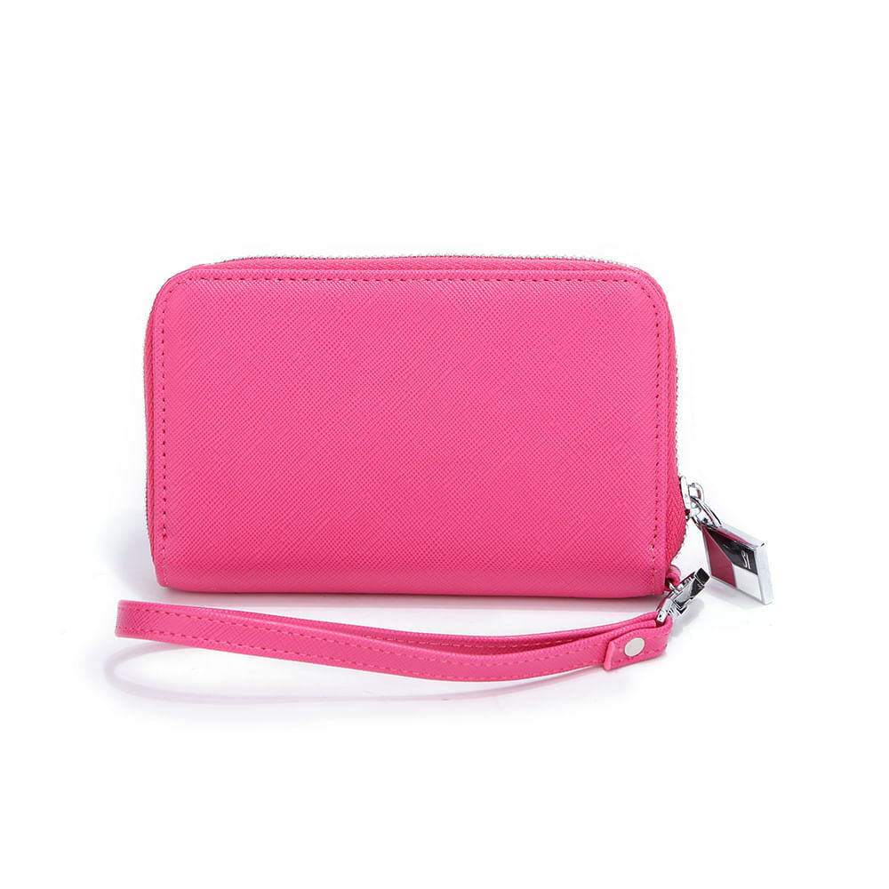 Carteira Pequena Santa Lolla Rosa Hibisco