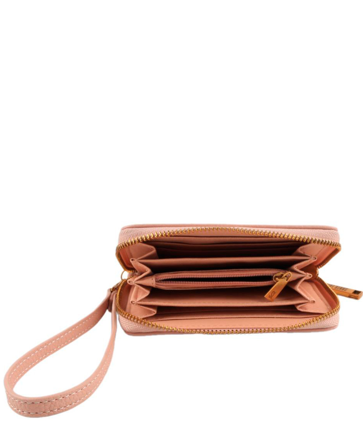 Carteira Pequena Santa Lolla Rosê Pesponto