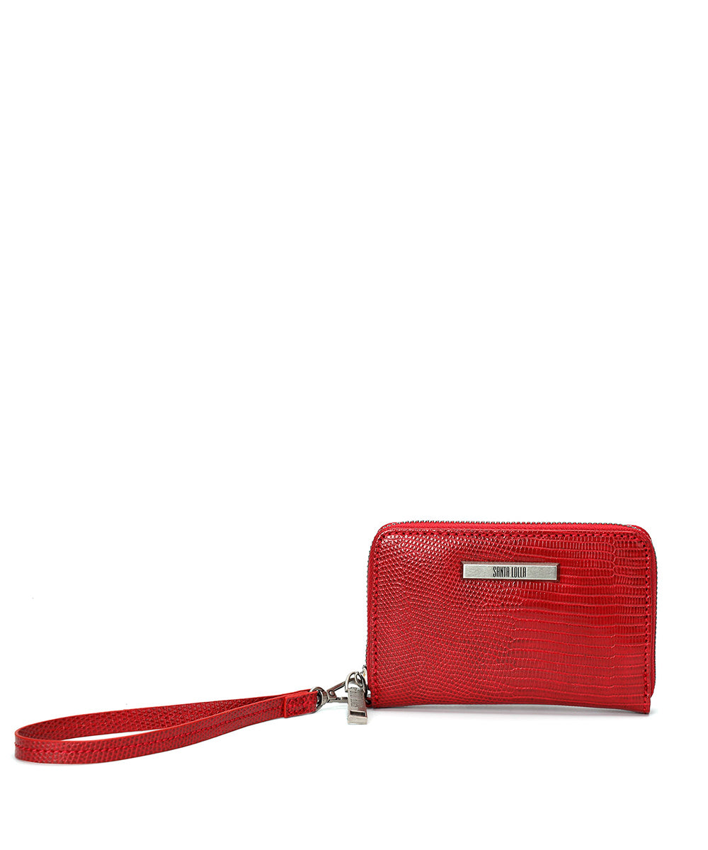Carteira Pequena Santa Lolla Vermelha Alça Mão