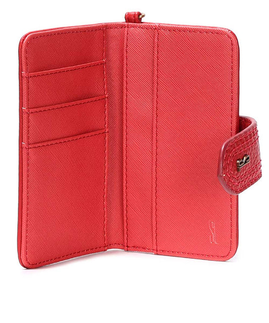 Carteira Pequena Santa Lolla Vermelha Alça Mão