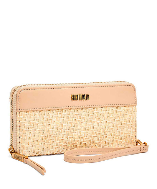 Carteira Santa Lolla Areia Tramada Alça Mão