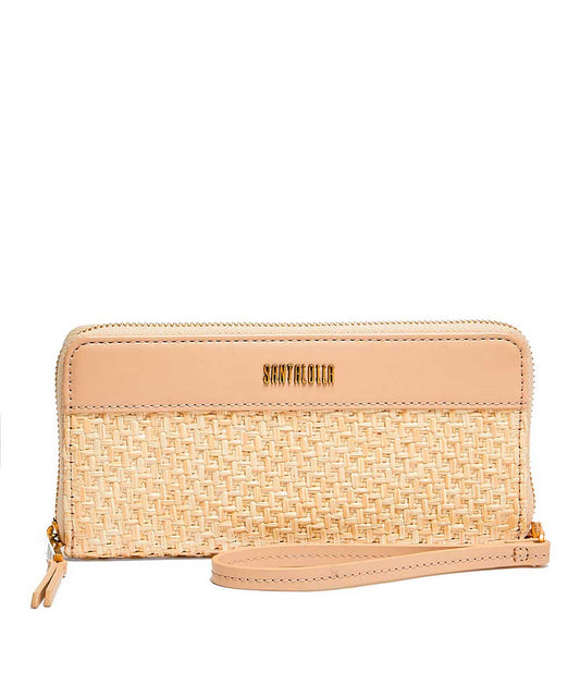 Carteira Santa Lolla Areia Tramada Alça Mão