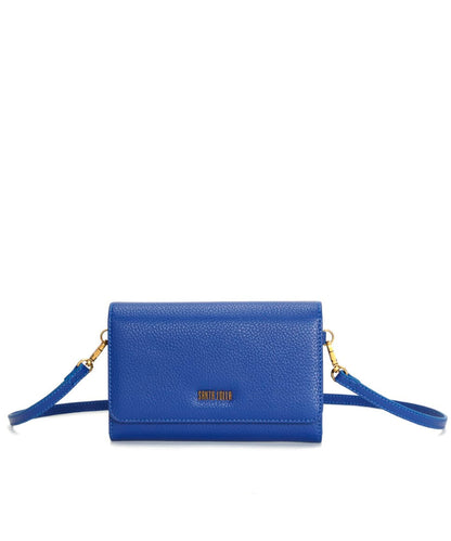Carteira Santa Lolla Azul Alça Transversal