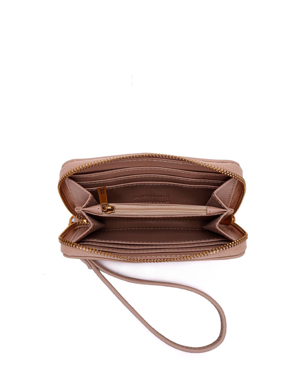 Carteira Santa Lolla Bege Alça de Mão