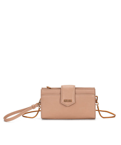 Carteira Santa Lolla Bege Pequena Alça Corrente