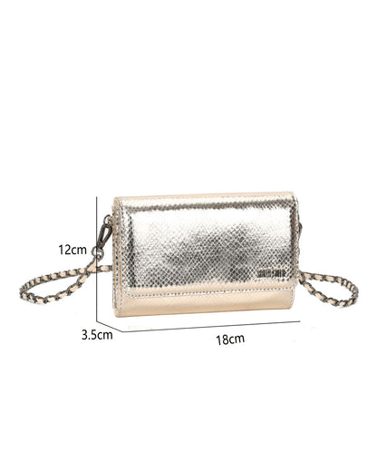 Carteira Santa Lolla Dourado Metalizado