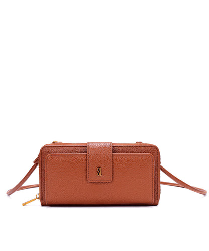 Carteira Santa Lolla Floater Marrom Safari Alça de Ombro