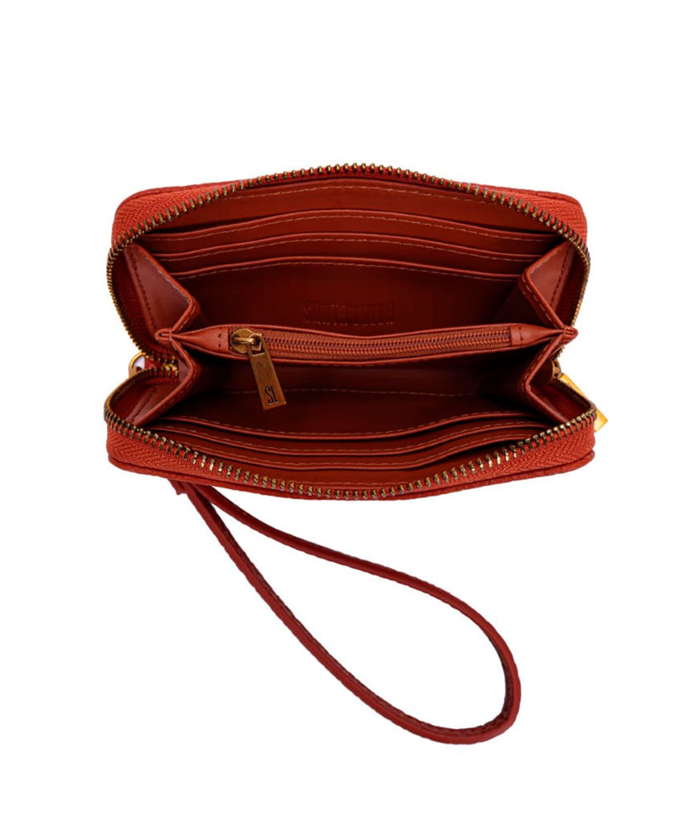 Carteira Santa Lolla Marrom Alça de Mão