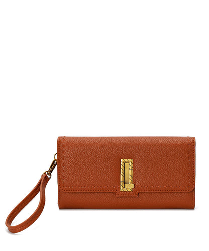 Carteira Santa Lolla Marrom Cinamon Alça Mão