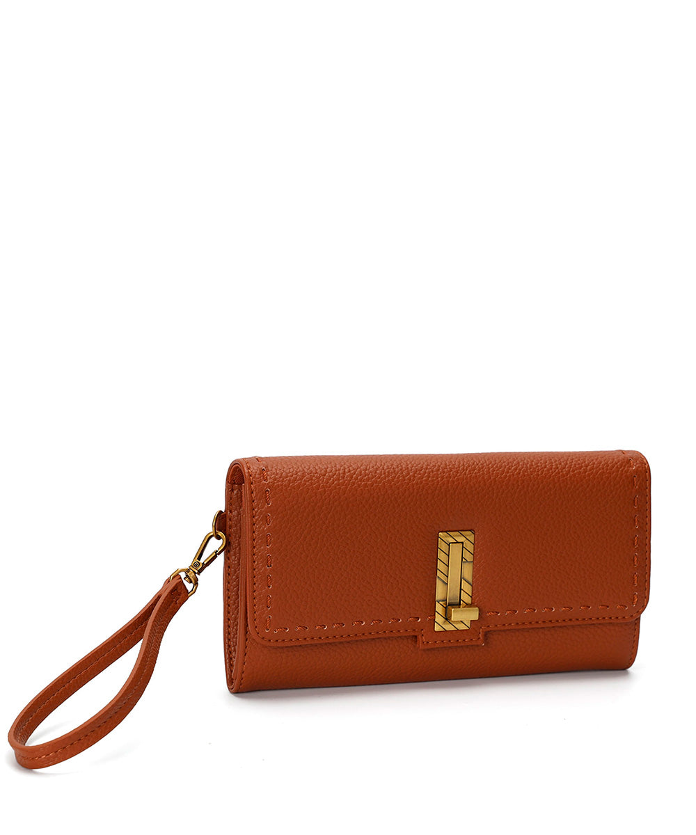 Carteira Santa Lolla Marrom Cinamon Alça Mão