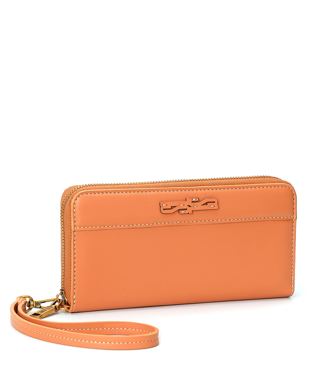 Carteira Santa Lolla Marrom Cognac Alça Mão