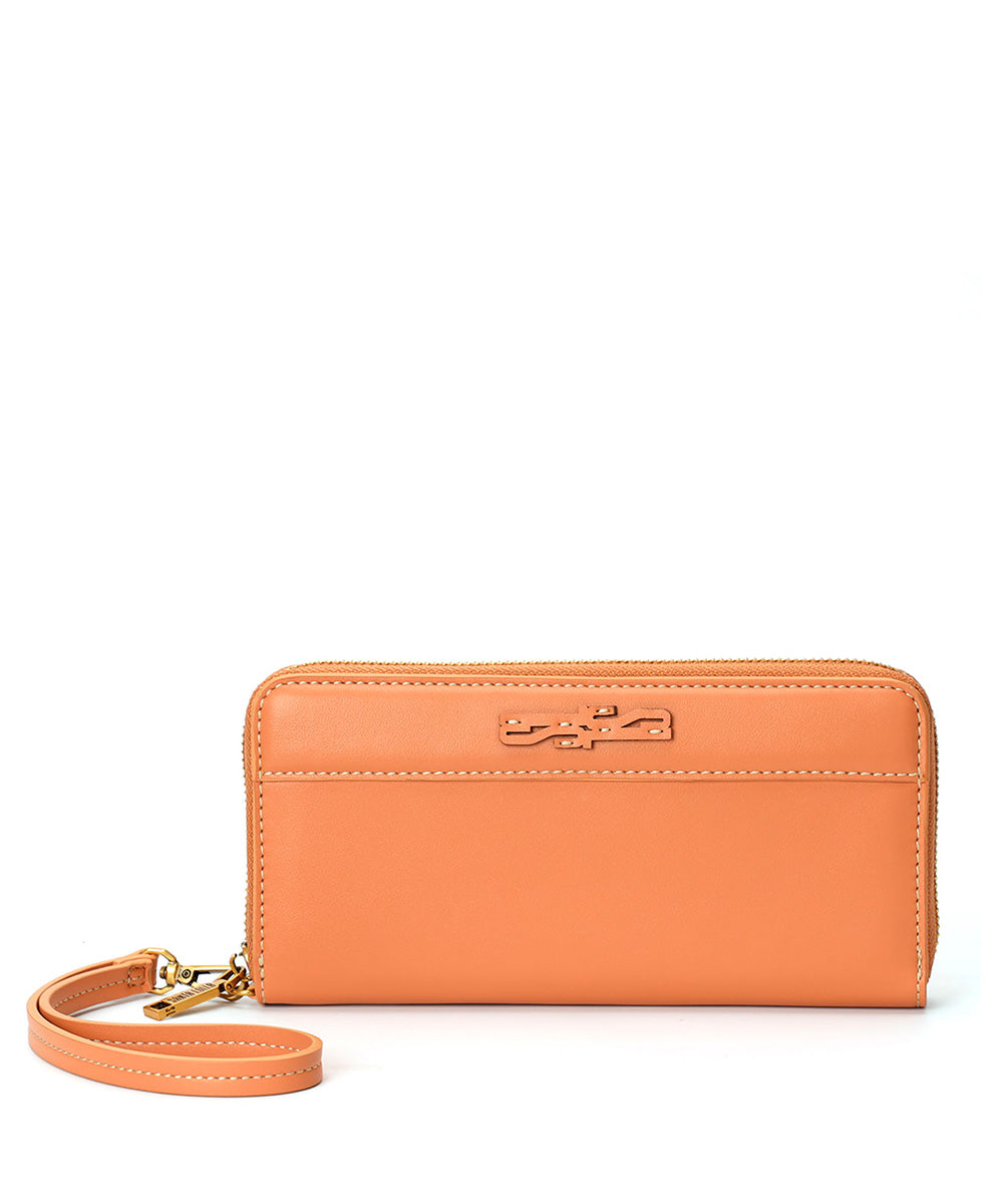 Carteira Santa Lolla Marrom Cognac Alça Mão