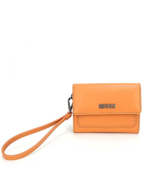 Carteira Santa Lolla Marrom Cognac Alça Mão