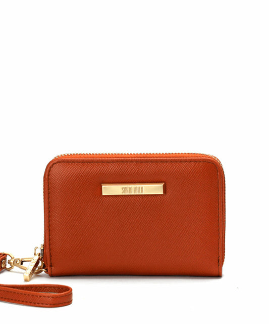 Carteira Santa Lolla Marrom Safari Alça Mão