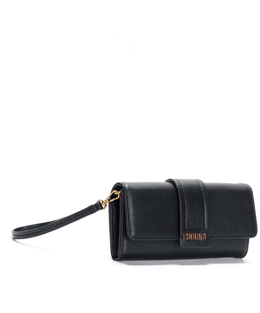 Carteira Santa Lolla Pequena Preta Alça Ombro