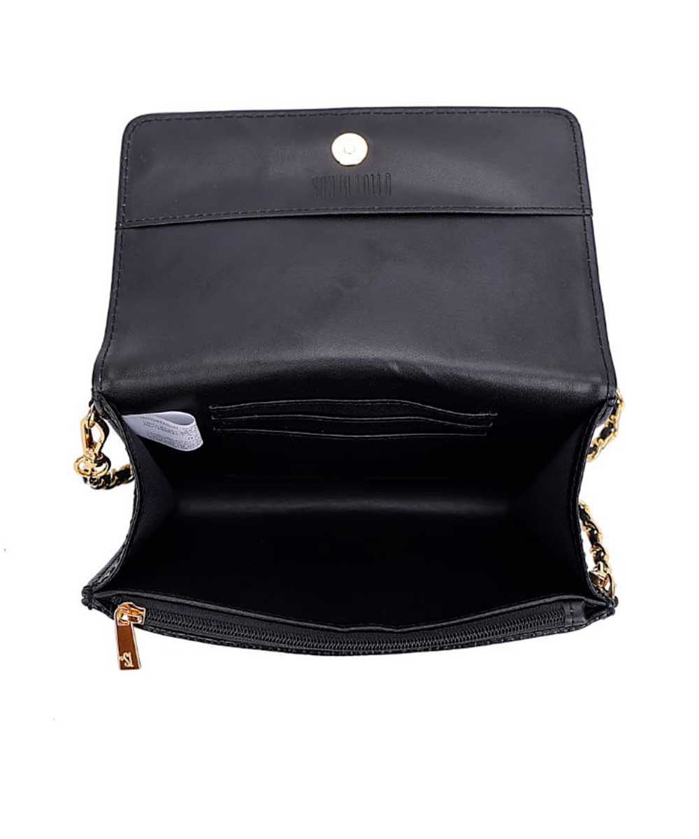 Carteira Santa Lolla Preta Correntes