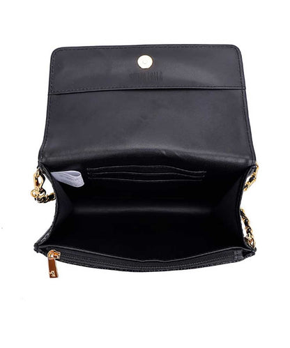 Carteira Santa Lolla Preta Correntes