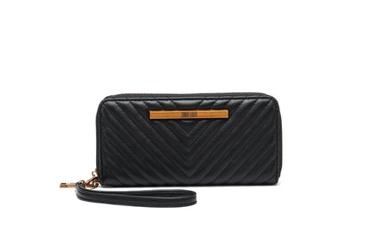 Carteira Santa Lolla Preta Matelassê Alça De Mão