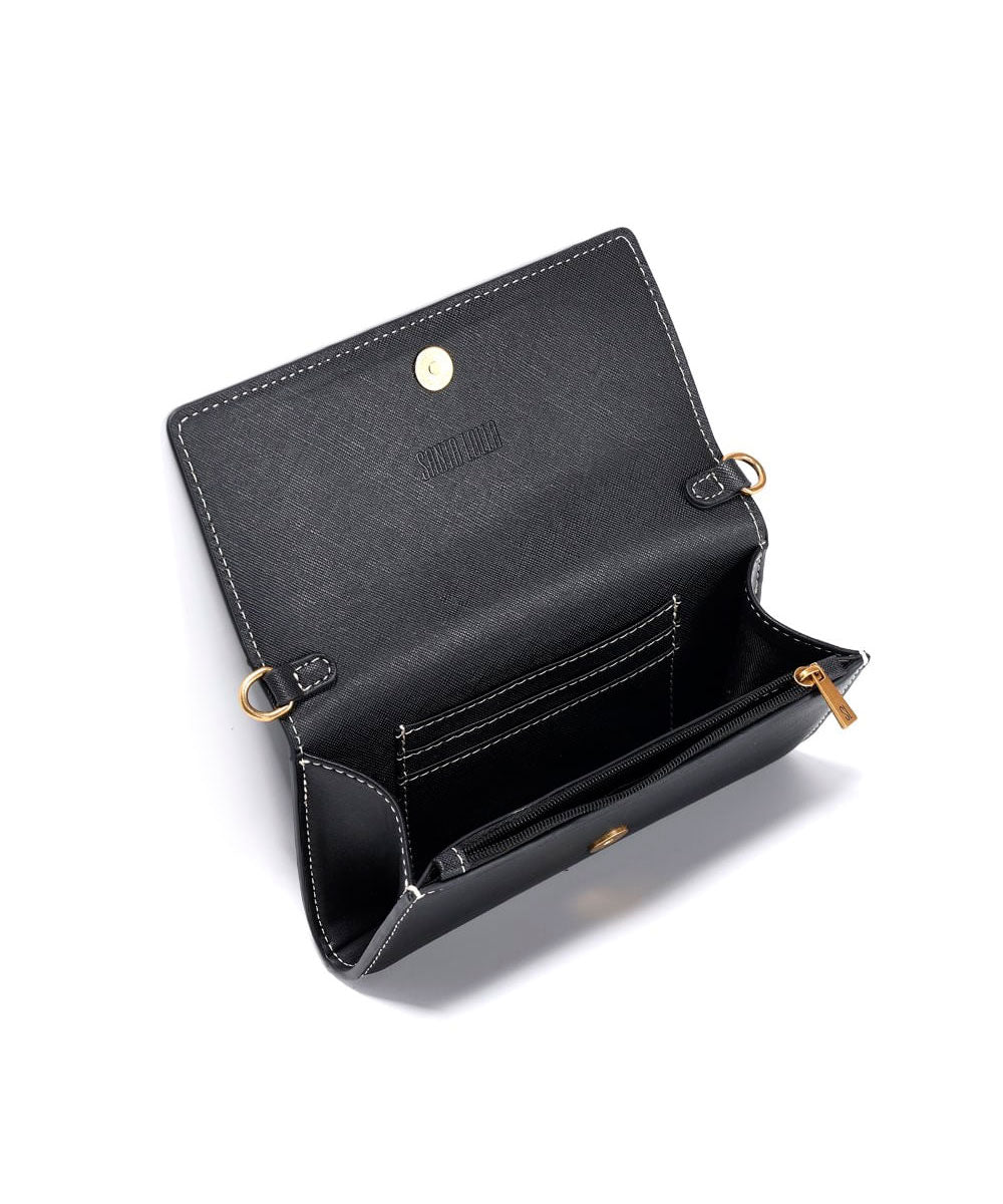 Carteira Santa Lolla Preto Alça Mão