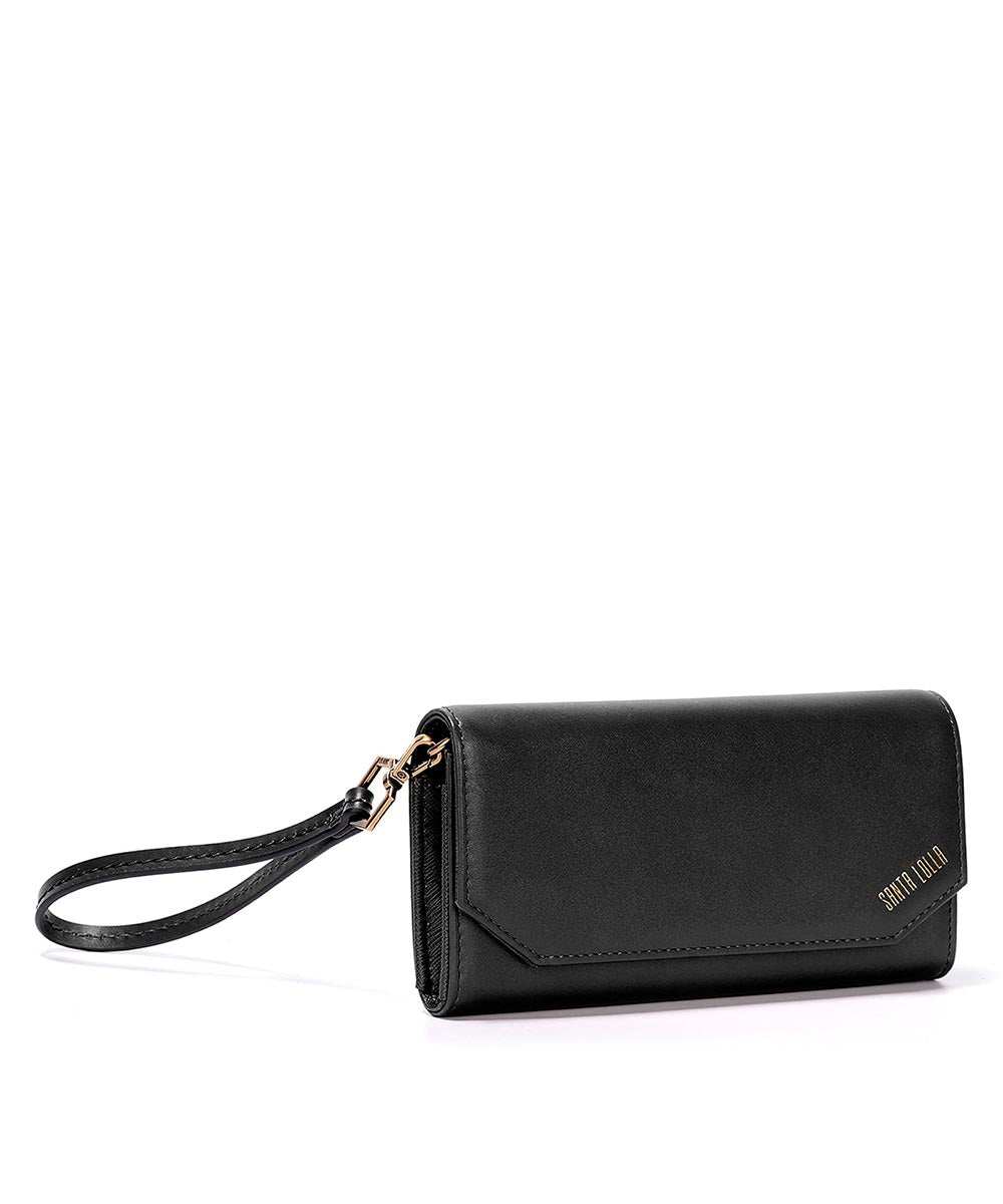 Carteira Santa Lolla Preto Tramado Alça