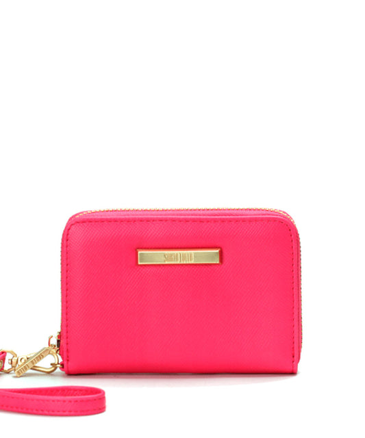 Carteira Santa Lolla Rosa Neon Alça Mão