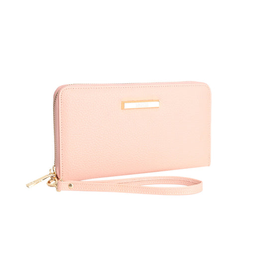 Carteira Santa Lolla Rosa Quartzo Floater Retangular