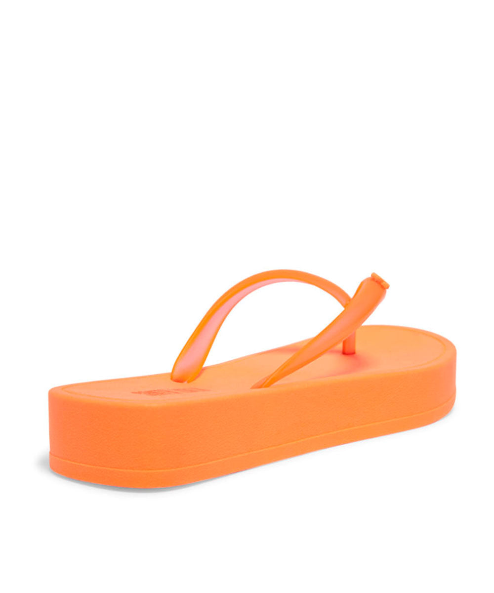 Chinelo Flat Santa Lolla Laranja Neon