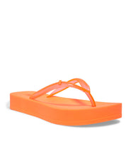 Chinelo Flat Santa Lolla Laranja Neon