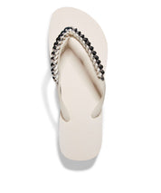 Chinelo Flat Santa Lolla Marfim Correntes