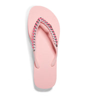 Chinelo Flat Santa Lolla Rosa Correntes
