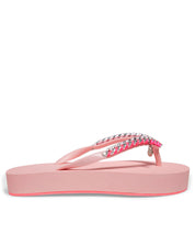 Chinelo Flat Santa Lolla Rosa Correntes