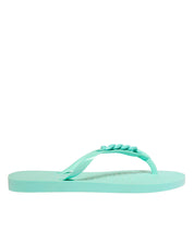 Chinelo Flip Flop Azul Borracha Correntes