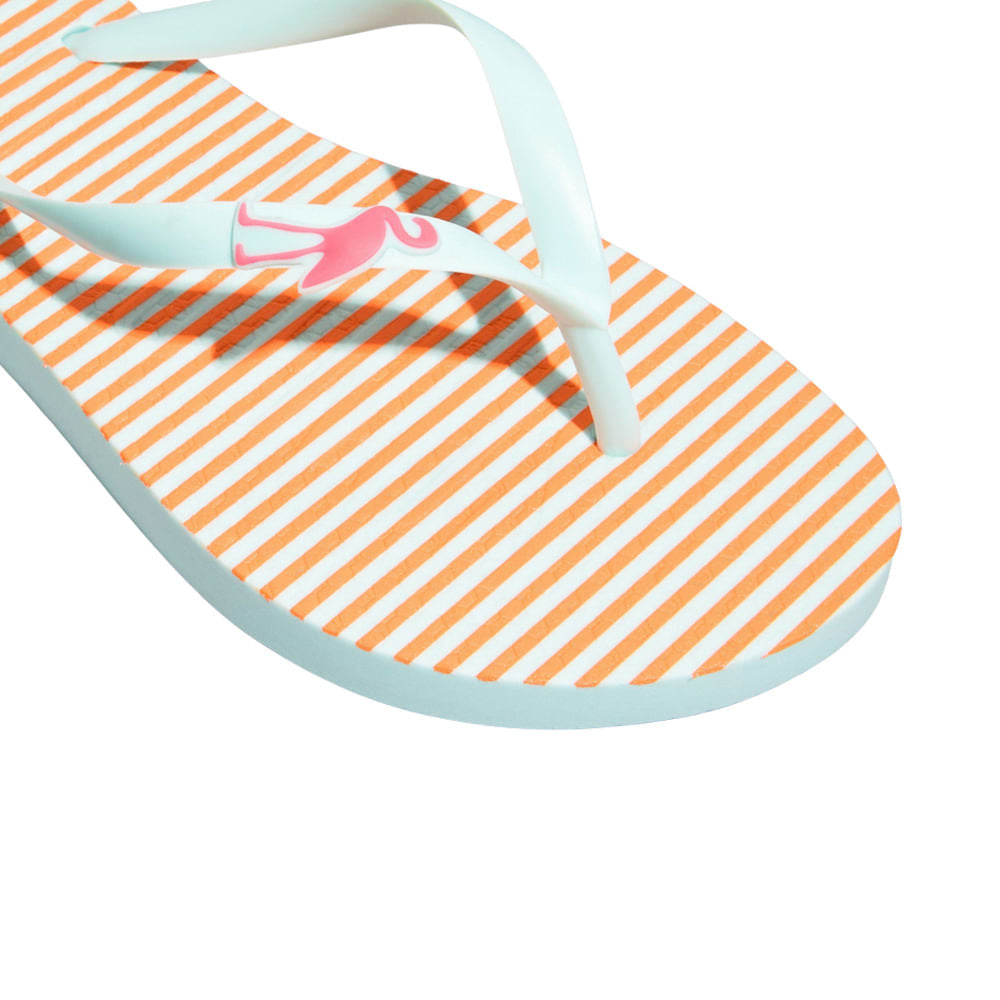 Chinelo Flip Flop Azul Estampado Santa Lolla Borracha