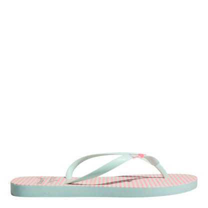 Chinelo Flip Flop Azul Estampado Santa Lolla Borracha