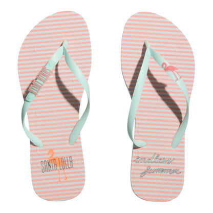 Chinelo Flip Flop Azul Estampado Santa Lolla Borracha